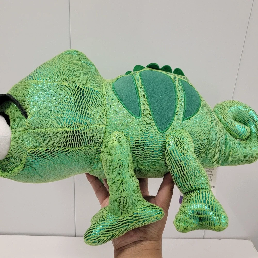 Disney Tangled Pascal Chameleon Metallic Green Shimmer Plush Pillow‎ 18